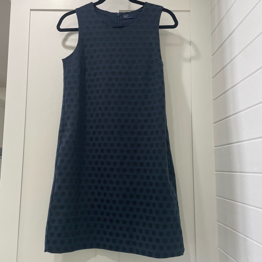 GAP Greenish blue Polka Dot Mini Dress